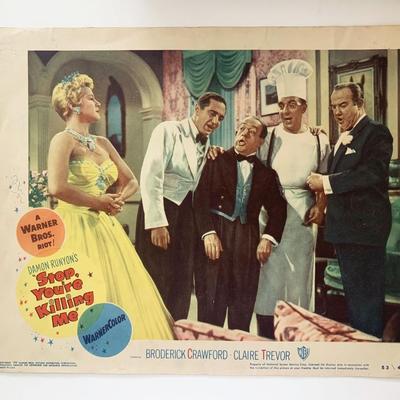 Stop, You're Killing Me 
original 1953 vintage lobby card