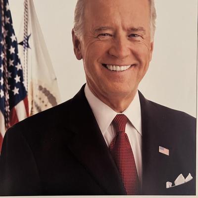 Joe Biden facsimile signed photo