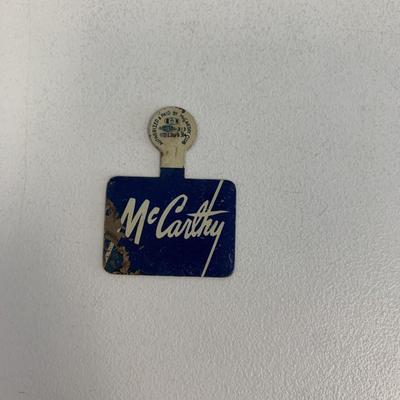 US Senator Joseph McCarthy pin