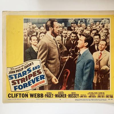 Stars and Stripes Forever 1952 vintage lobby card