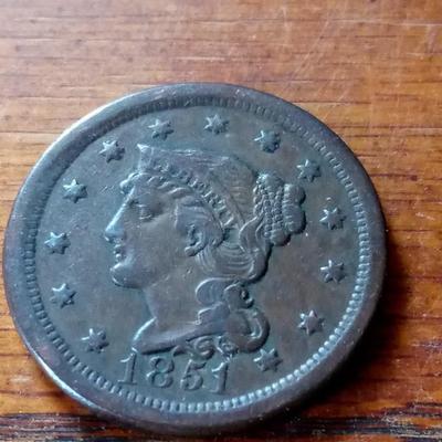 LOT 1 1851 LARGE CENT