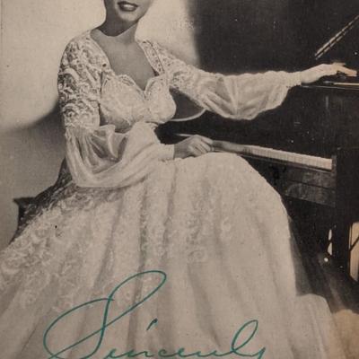 Hazel Scott Signed Photo