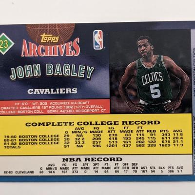 John Bagley signed Basketball Trading Card - Topps #23 1993