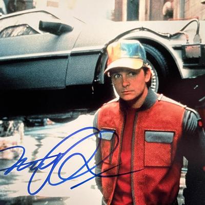 Back to the Future Part II Michael J. Fox signed photo