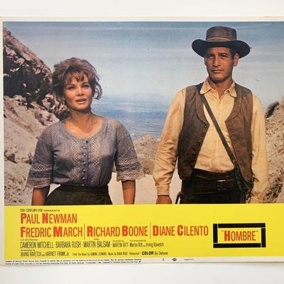 Hombre original 1956 vintage lobby card
