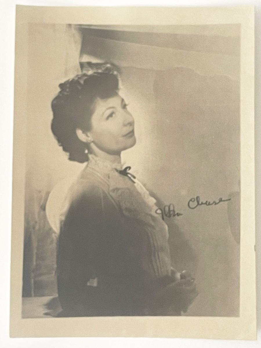 Actress Ilka Chase signed photo