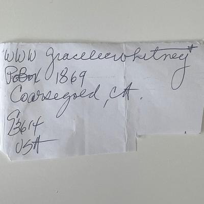 Grace Lee Whitney signature cut 