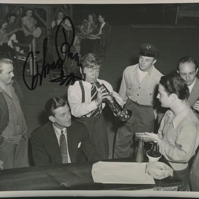 Mickey Rooney signed "Strike up the Band" movie photo. GFA Authenticated