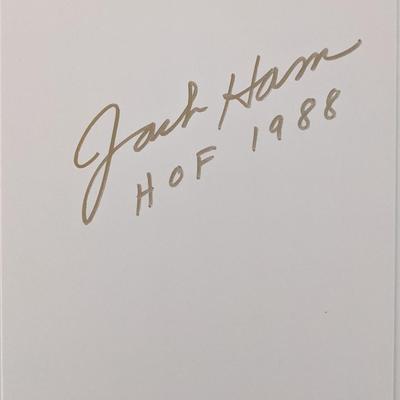 NFL Hall Of Famer Jack Ham Autograph