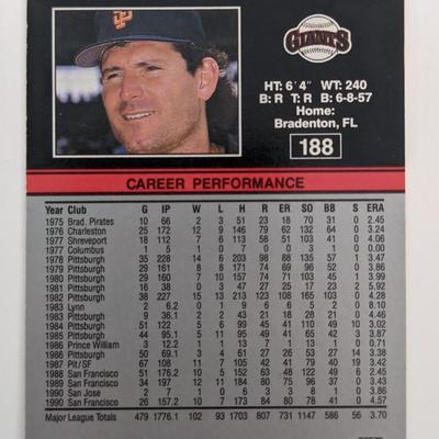 Don Robinson Signed Baseball Trading Card - Leaf #188 1991