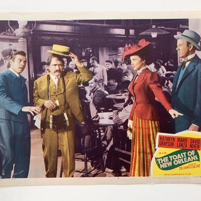 The Toast of New Orleans original 1950 vintage lobby card