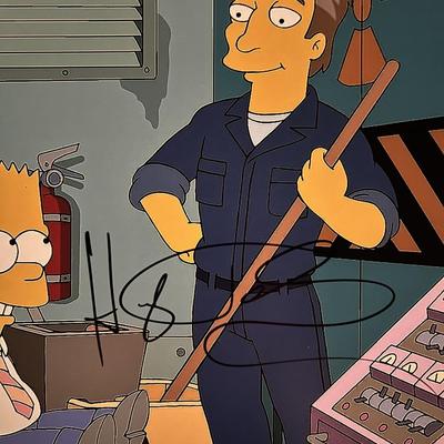 The Simpsons Hugh Jackman signed photo