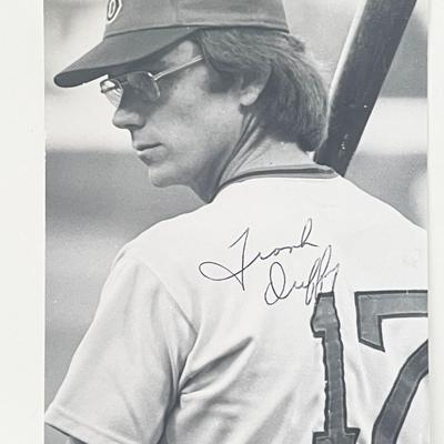 Boston Red Sox Frank Duffy signed photo post card