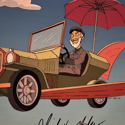 The Simpsons Dick Van Dyke signed photo