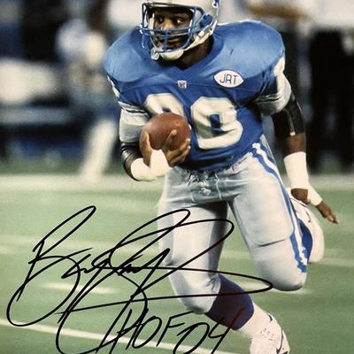 Detroit Lions Barry Sanders signed photo