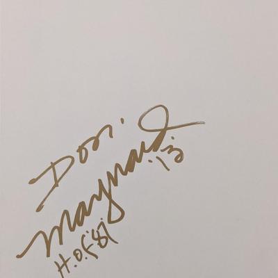 NFL Hall Of Famer Don Maynard Autograph