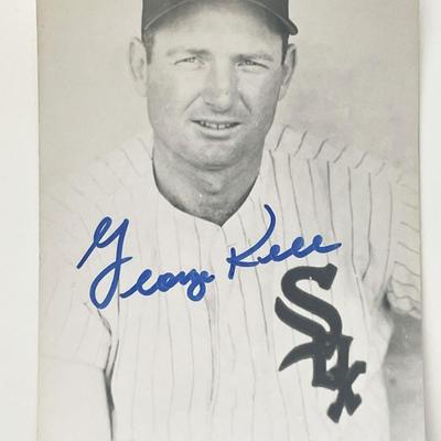 George Kell signed photo post card