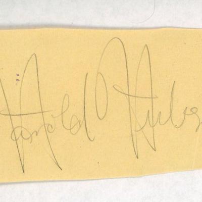 The Thin Man, Harold Huber original signature