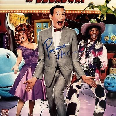 Pee-Wee Herman signed photo