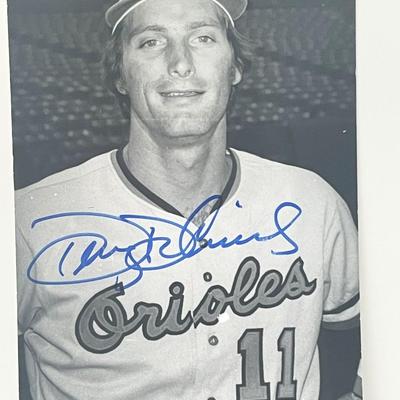 Doug DeCinces signed photo post card