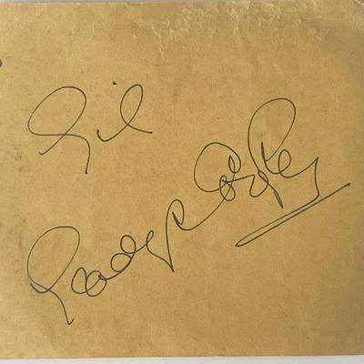 Actress Gladys Cooper autograph note 