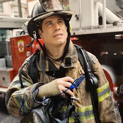 Ladder 49 John Travolta signed movie photo