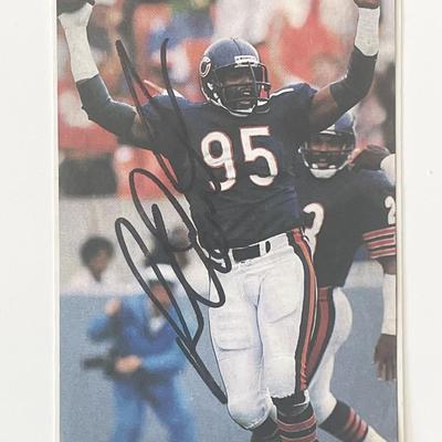 Bears defensive end Richard Dent signed photo