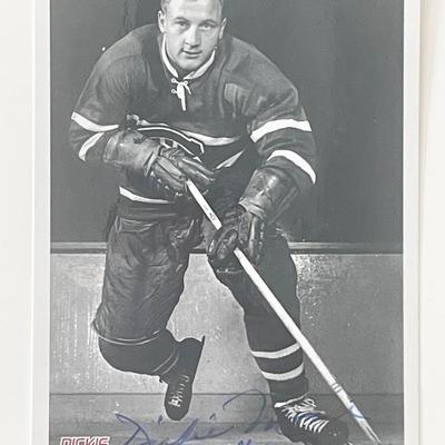 HOF hockey player Dickie Moore signed photo