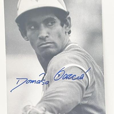 Damaso Garcia signed photo post card