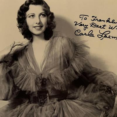 Carla Laemmle signed photo