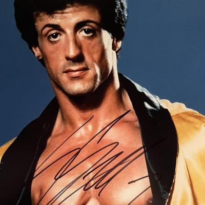 Rocky Sylvester Stallone signed photo