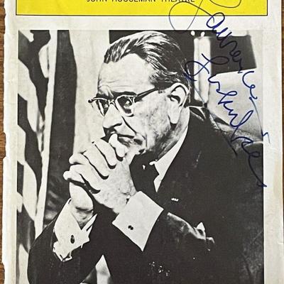 Lyndon Laurence Luckinbill signed Playbill cover
