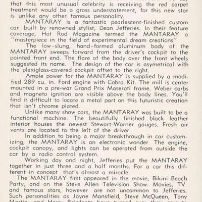 Dean Jeffries signed photo