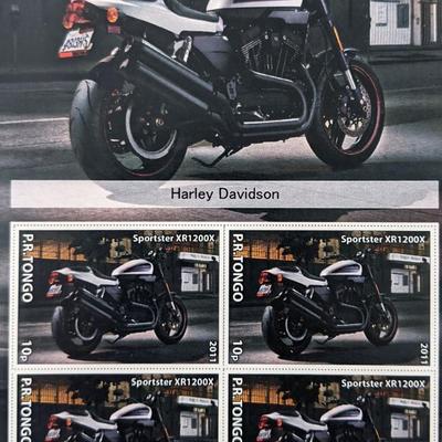 Harley Davidson Stamp Set