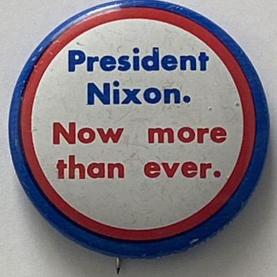 Richard Nixon campaign pin