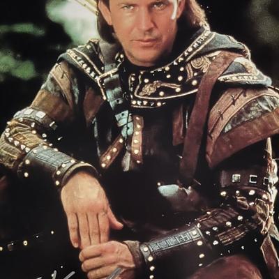 Robin Hood Kevin Costner signed movie photo