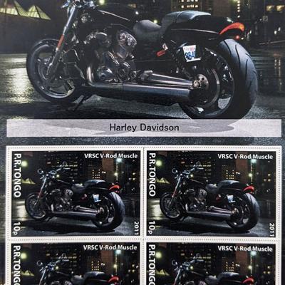 Harley Davidson  Stamp Set