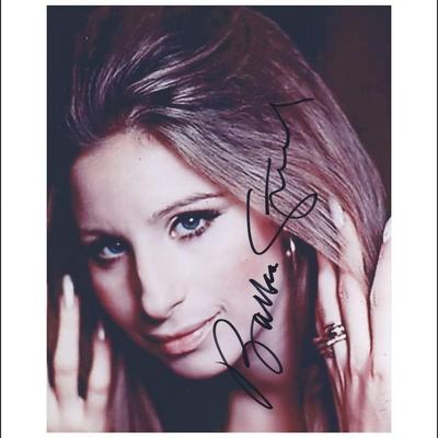 Barbara Streisand signed  photo. GFA Authenticated