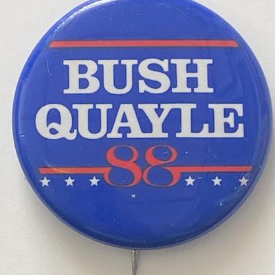 George H.W. Bush campaign pin
