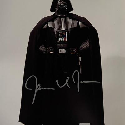 Darth Vader James Earl Jones signed photo