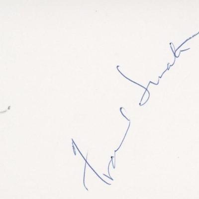 Frank Sinatra signature cut. GFA Authenticated