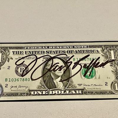 Berkshire Hathaway Warren Buffett signed dollar bill