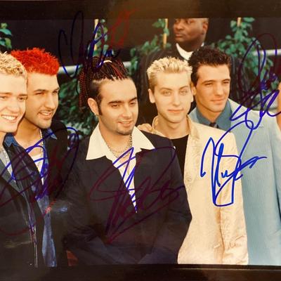 NSYNC signed photo