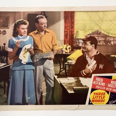 Three Little Words original 1950 vintage lobby card