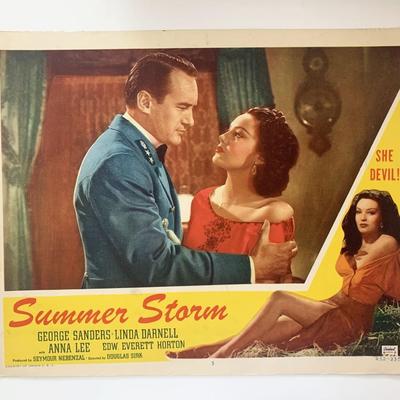 Summer Storm original 1952R vintage lobby card