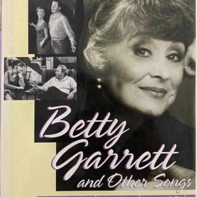 Betty Garrett And Other Songs Signed Hardcover Book