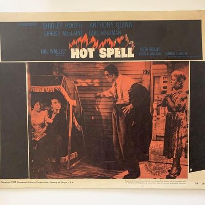 Hot Spell original 1958 vintage lobby card