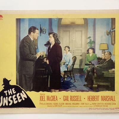 The Unseen original 1944 vintage lobby card