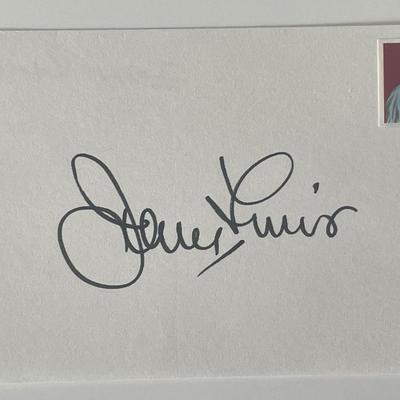Actor Jerry Lewis autograph note