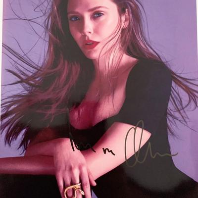 Elizabeth Olsen signed photo